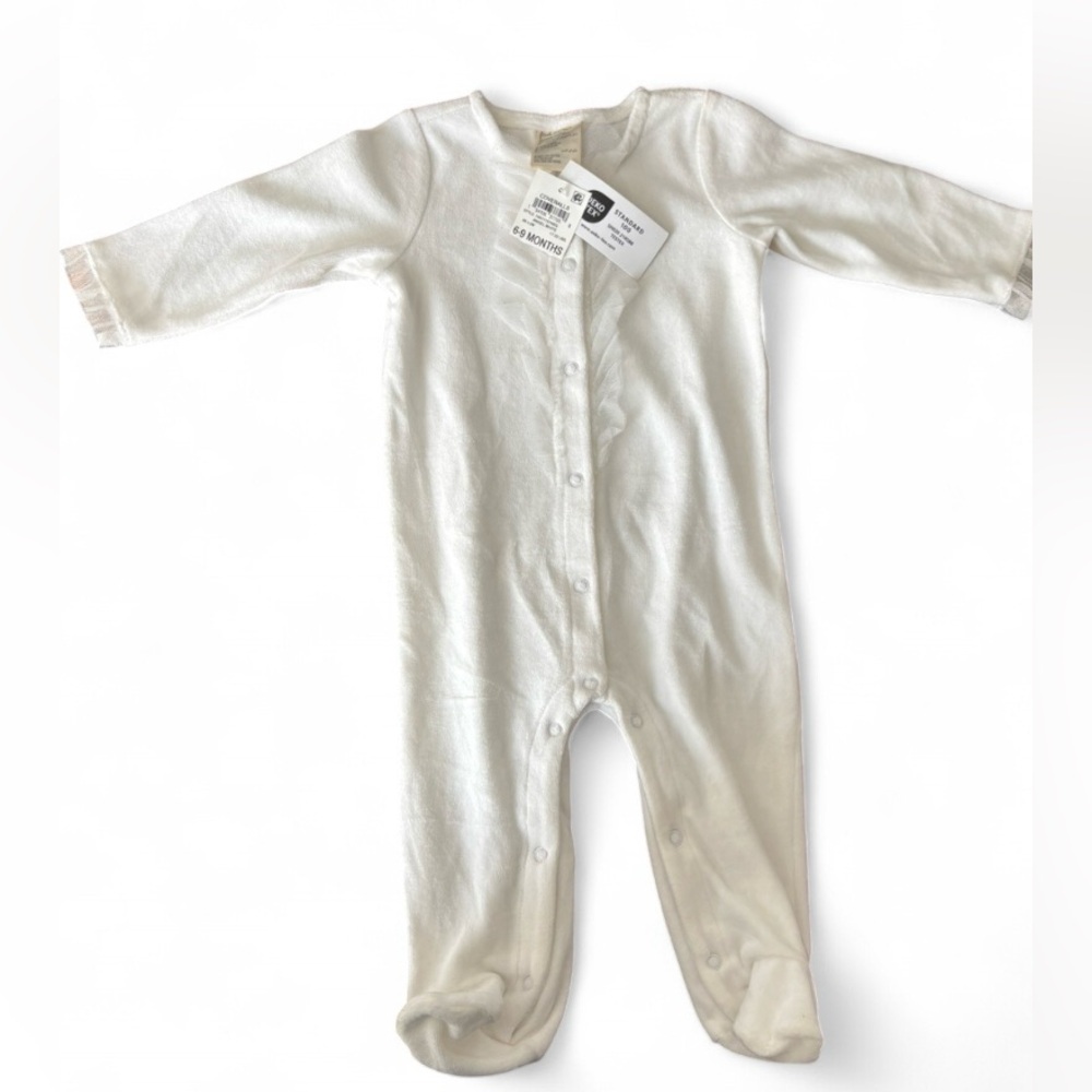 White Baby One Piece/ Sleep and Play/ Pajama